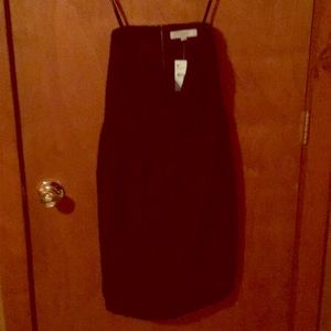 Loft little black strapless dress